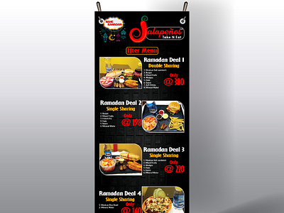 X Banner design for restaurant