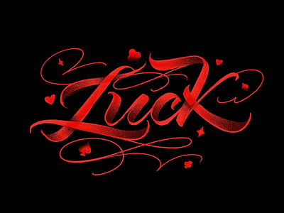 Luck handlettering lettering letters luck type typography