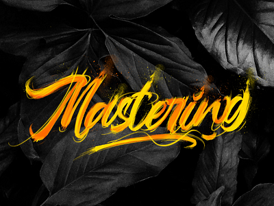 Mastering digital dribbble handlettering lettering paint type typography