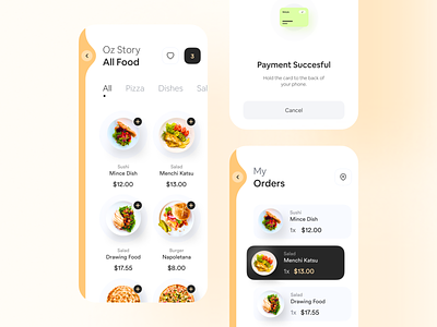 Claw Food - Restaurants & Cart app bold branding claw claw interactive claw studio covid19 delivery app design food app food apps food delivery inspiration ios mobile app nfc scanner typography ui ux