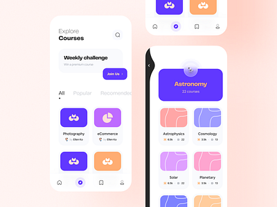 Course App - Explore Courses by Wahab for CLAW on Dribbble