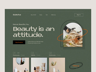 Beauty Product Website app beauty claw claw design claw interactive claw studio design fashion brand header inspiration landing page layout product product page ui ux website website design wstyle