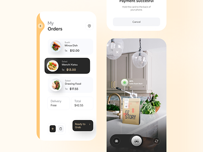 🛍 🍔 My Orders app claw interactive dailyui delivery app design food delivery app food delivery service inspiration mobile app typography ui ux wstyle