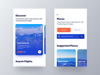 Flight Booking Conceptual App app bold bold font design flight booking hiwow inspiration mobile app travel app typography ui ux whb