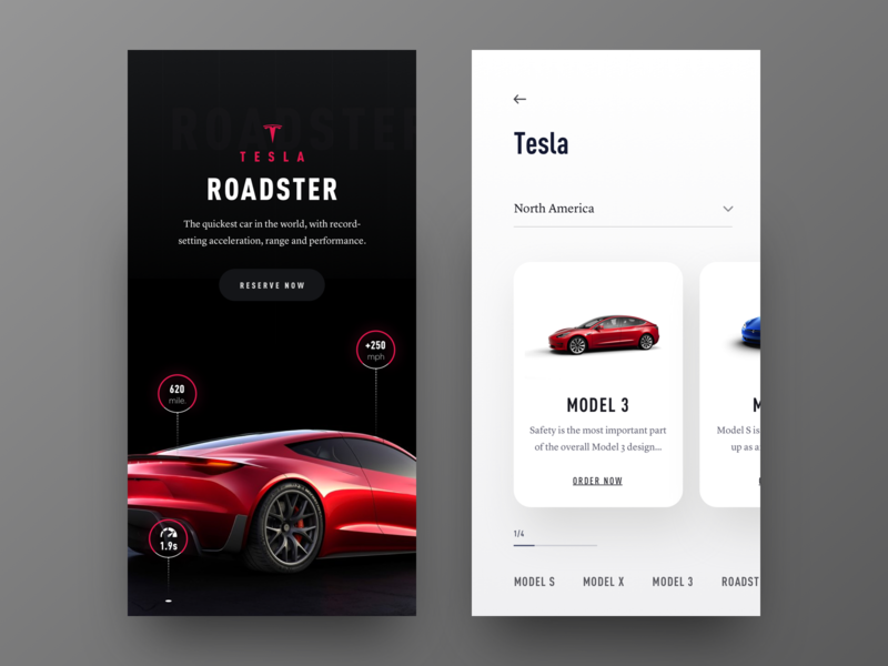 Rent Tesla Ios App By Wahab On Dribbble