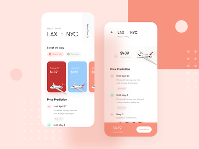 Booking App Experience app booking app craftwork design experience flat design flight app flight booking flight booking app hotel inspiration light mobile app price ui ux whb wstyle