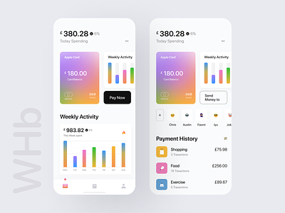Apple Card Wallet 🔥🔥 app apple card bold colorful design inspiration mobile app new trend trend typography ui ui8 ux whb wstyle