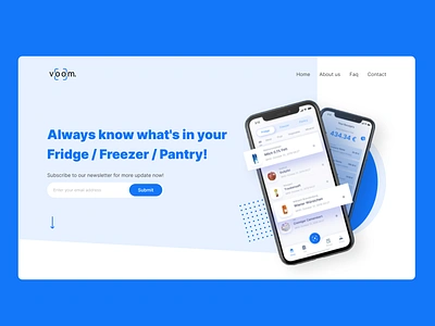 Digital Fridge Landing Page design design app digital app digital design digital fridge dribbble freezer fridge fridge app illustration iphone landing page mockup pantry ui ui ux uidesign uiuxdesign ux web