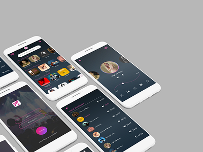 Music App UI/UX Showcase app dribbble ios iphone mobileapps music music app showcase ui ui ux uidesign