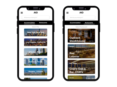 Accommodation & Restaurant Mobile App UI/UX