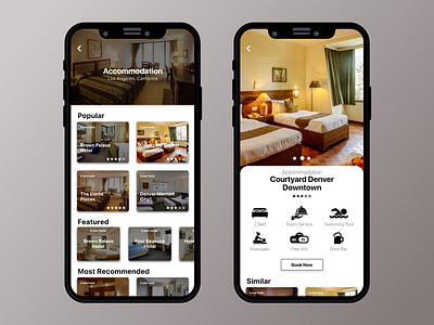 Accommodation & Restaurant Mobile App UI/UX accommodation app design dribbble food ios iphone mobileapps restaurant app ui ui ux uidesign uiuxdesign