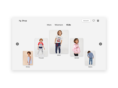 Online Shopping E-commerce website clothes design ecommence kids kids fashion landing page landing page design online shopping shopping ui ui ux uidesign web web template women fashion