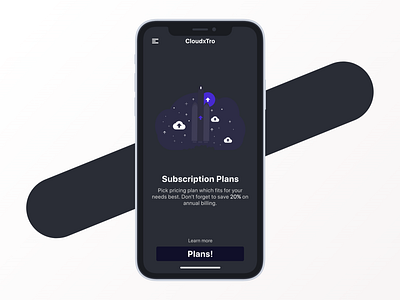 Subscription On-Board Screen app design dribbble ios iphone mobileapps plan price pricing subscription plan ui ui ux uidesign uiuxdesign ux