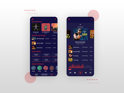 IOS Music Player App app dailyui design dribbble dribbble app ios iphone mobileapps music music app music app ui music player music player app ui ui ux uidesign uiuxdesign ux