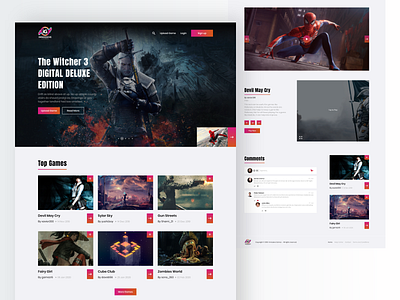 Video Game Reviews Website Design by PixVoice on Dribbble