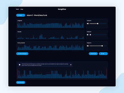 Dark Mode - Audio Merger and Splitter