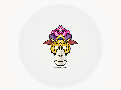 Lotus Monkey 2d 3d abstract design artwork conceptual art digital artist illustration logo vector
