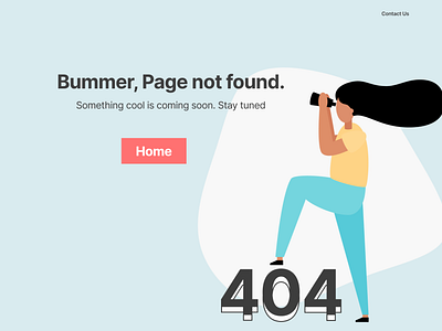 404 Page Design Concept