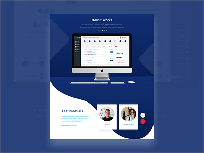 UI/UX design for Implementing Testimonials on Website