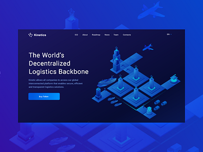 Concept Design For ICO Landing Page