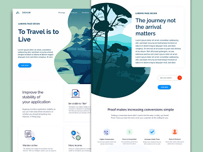 Design Concept for Travel Related Website app branding design designer icon illustration interface landing layout logo page typography ui uidesign ux vector web webdesign website
