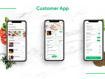 On Demand Restaurant App Design & Development app branding design designer icon illustration interface landing layout logo page typography ui uidesign ux vector web webdesign website