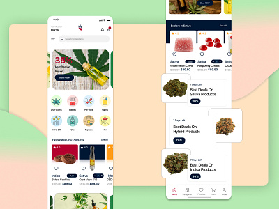 Concept UI/UX Design for Cannabis App