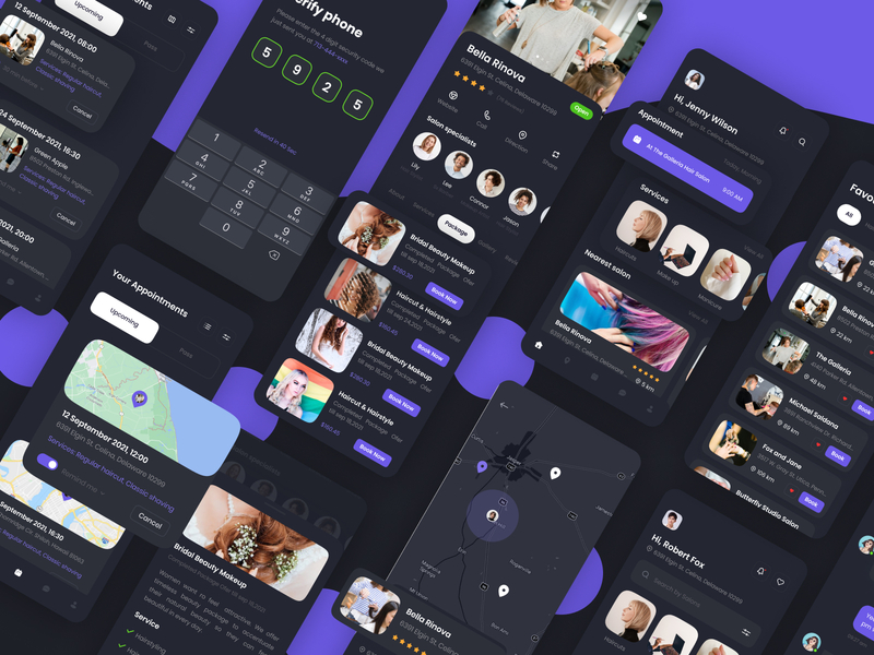 Concept UI/UX Design for Barber App animation app app design branding design design app designs graphic design icon illustration interface layout mobile app trending typography ui uidesign ux web website