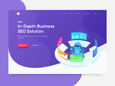 Concept Hero Page for Digital Marketing Agency