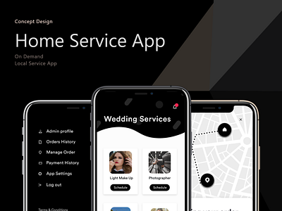 Concept UI/UX Design for Home Service App animation app brand branding design flat icon illustration lettering logo minimal mobile type typography ui ux vector web website