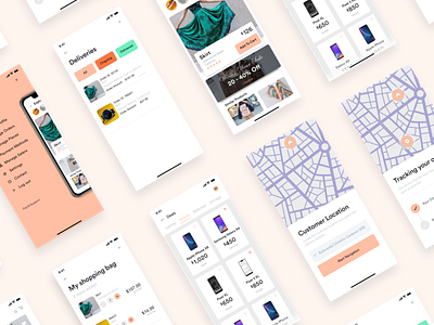 Concept UI/UX Design for E-Commerce App animation app brand branding design flat icon illustration lettering logo minimal mobile type typography ui ux vector web website