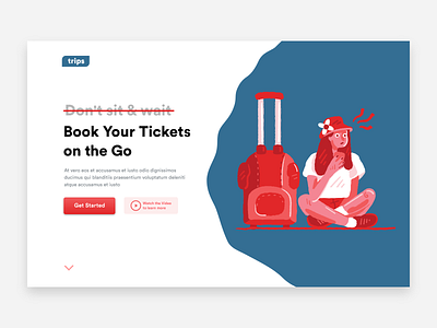UI/UX Design for Ticket Booking Website.
