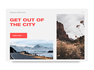 Concept UI/UX Design For Travel Blog