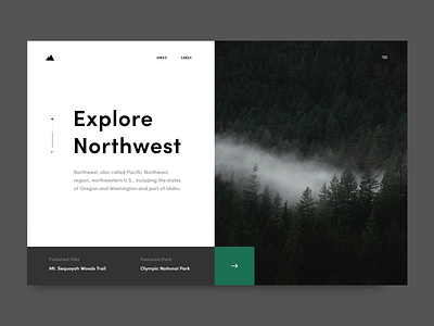 Hero Image Design Concept for Travel Related Website