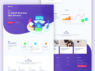 Concept Hero Page for Digital Marketing Agency app branding design designer icon illustration interface landing page layout logo typography ui uidesign ux vector web webdesign website