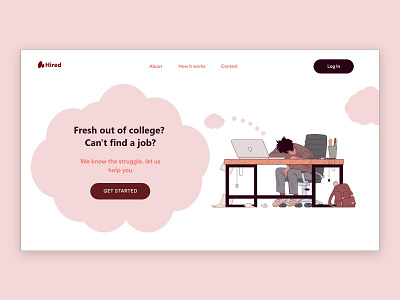 Job Portal Website Concept UI/UX Design app branding design designer icon illustration interface landing page layout logo typography ui uidesign ux vector web webdesign website