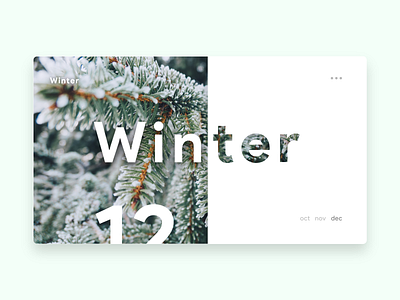 Winter Poster app branding design designer icon illustration interface landing page layout logo typography ui uidesign ux vector web webdesign website