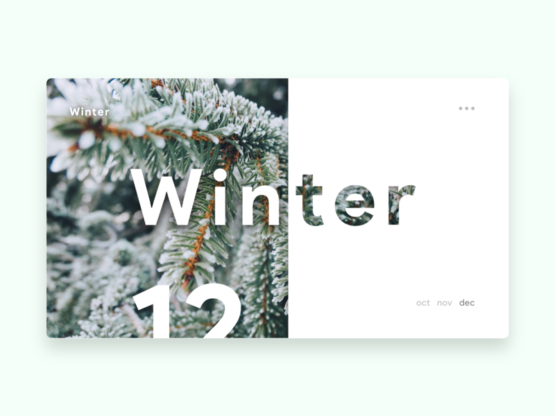 Winter Poster app branding design designer icon illustration interface landing page layout logo typography ui uidesign ux vector web webdesign website