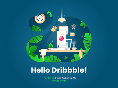 Hello dribbble! design dribbble first shot hello dribbble illustration