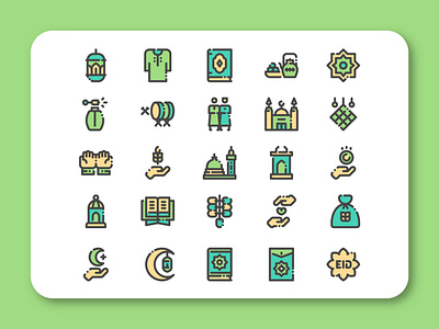 Eid Al Fitr Icon Set