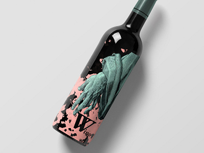 wine bottle design branding design package