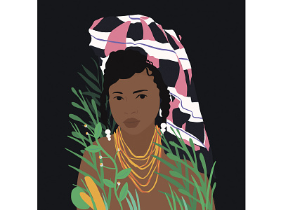 Women Around the World - African design icon illustration print print and pattern vector