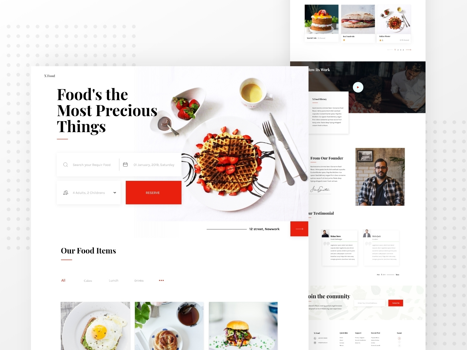 Restaurant Landing Page by Saiful Islam Suzon on Dribbble