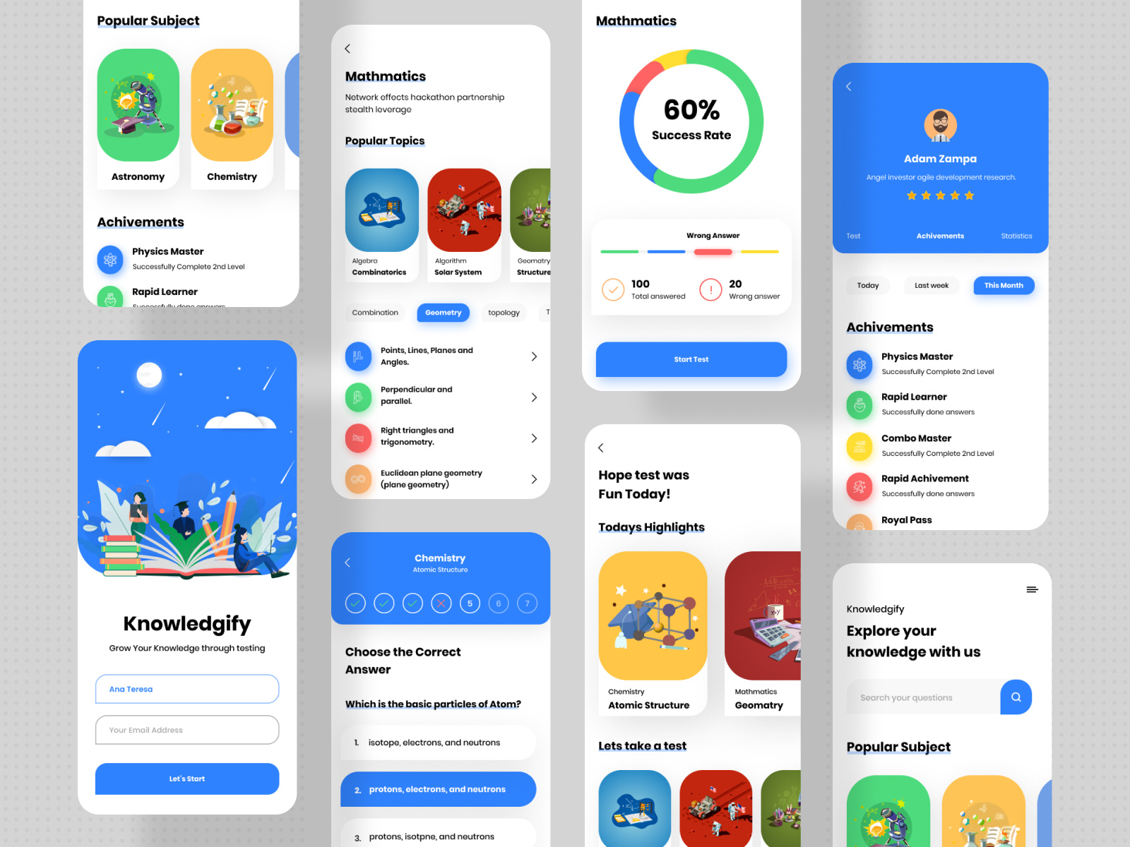 "Knowledgify" Learning App by Saiful Islam Suzon on Dribbble