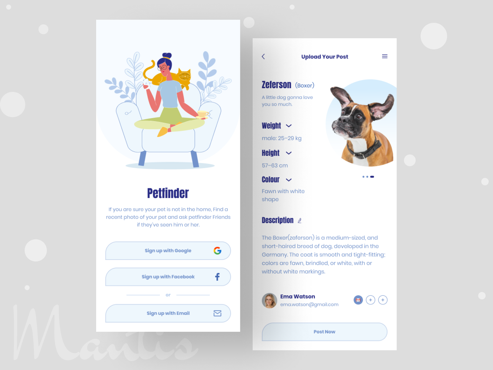 Pet Finder App by Saiful Islam Suzon on Dribbble