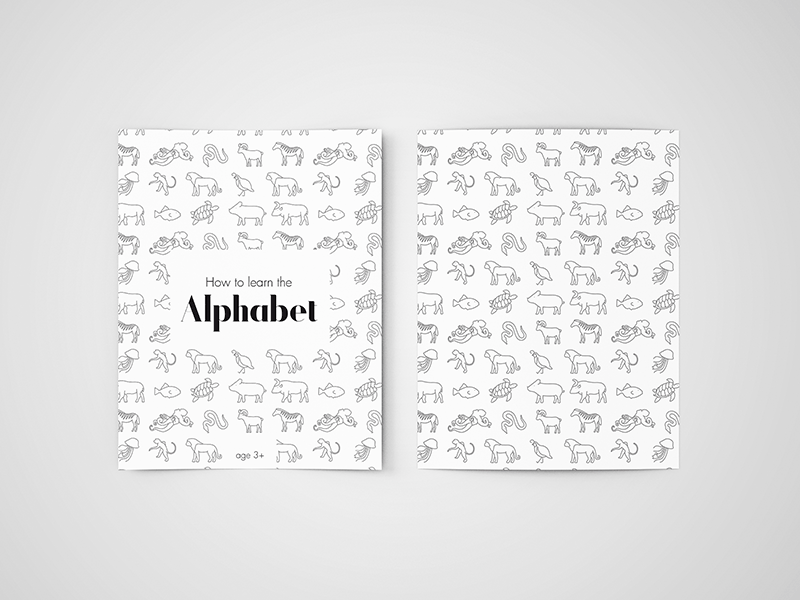 Alphabet design illustration typography