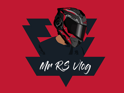 MR RS VLOG creative logo logo design mascot logo vector