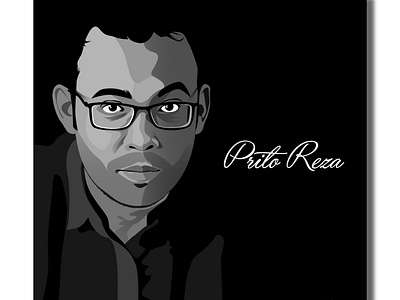 prito reza vector portrait illustration portrait pritoreza portrait vector vector art vector portrait