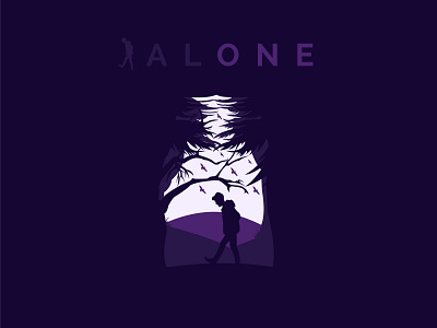 Alone Illustration