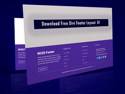 Download Free Divi Footer Layout by MC Starters design divi divi builder divi layouts divi theme footer footer design mc starters mc starters page builder page design page layout template template design theme design ui ui ux web design web design agency website